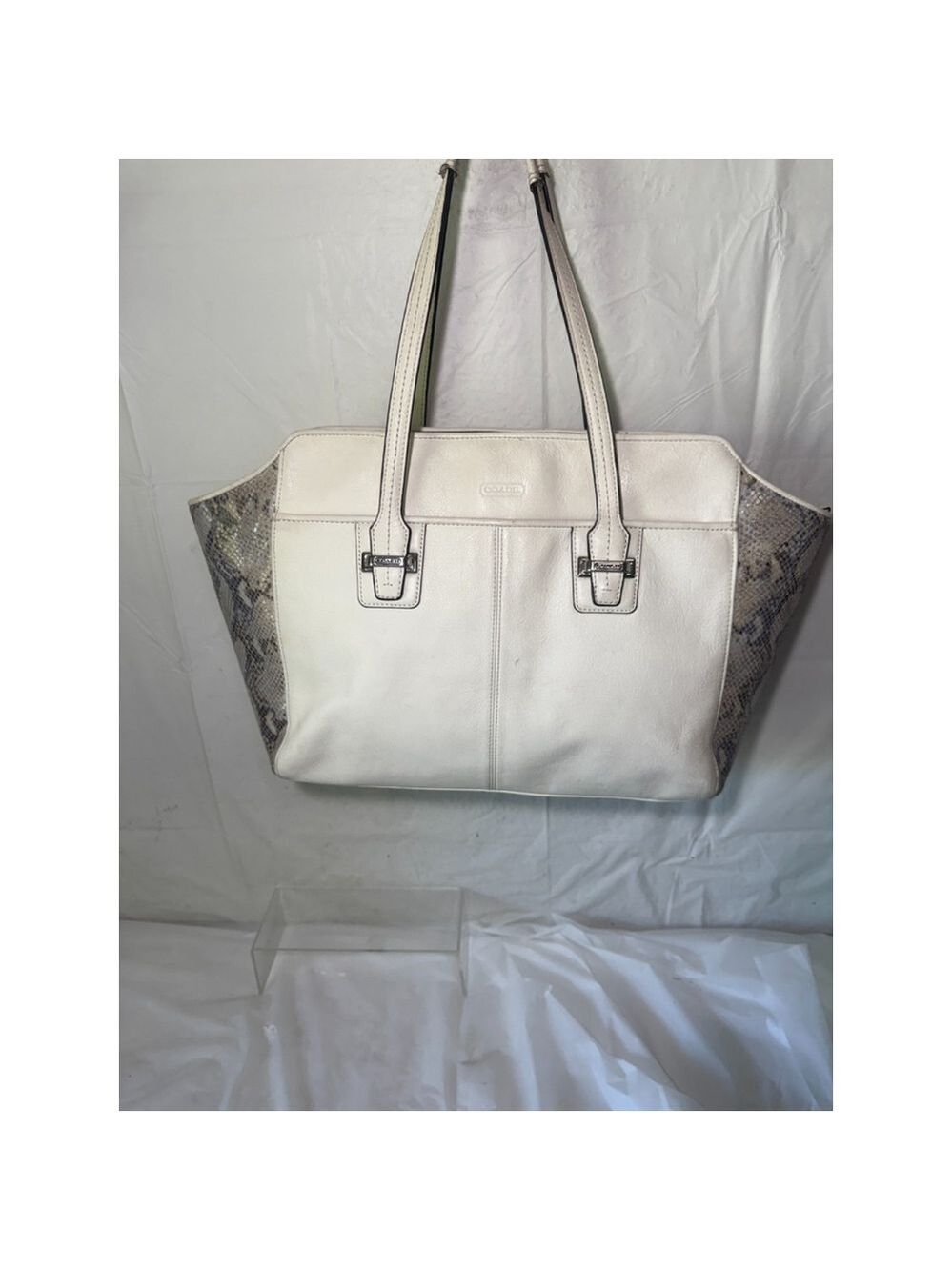 COACH F30142 TAYLOR MIXED EXOTIC ALEXIS CARRYALL satchel
